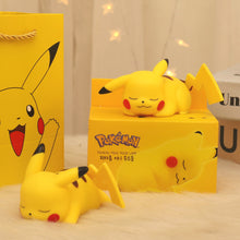 Load image into Gallery viewer, Creative Pokemon Cute Pikachu Cartoon Soft Light Bedroom Bedside Night Light Ornaments Luminous Toys Children's Birthday Gifts