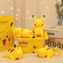 Load image into Gallery viewer, Creative Pokemon Cute Pikachu Cartoon Soft Light Bedroom Bedside Night Light Ornaments Luminous Toys Children's Birthday Gifts