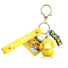 Load image into Gallery viewer, Genuine Pokemon Action Figure Pikachu Keychain Pokémon Keychain Squirtle Psyduck Keychain Model Car Keychain