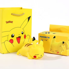 Load image into Gallery viewer, Creative Pokemon Cute Pikachu Cartoon Soft Light Bedroom Bedside Night Light Ornaments Luminous Toys Children's Birthday Gifts