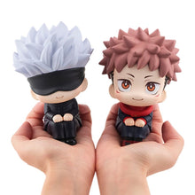 Load image into Gallery viewer, Anime Jujutsu Kaisen Figurine Cute Gojo Satoru Itadori Yuji Look Up PVC Anime Action Figure