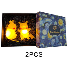 Load image into Gallery viewer, Creative Pokemon Cute Pikachu Cartoon Soft Light Bedroom Bedside Night Light Ornaments Luminous Toys Children's Birthday Gifts