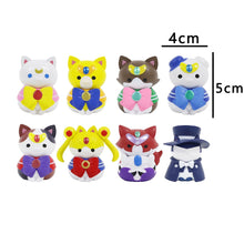 Load image into Gallery viewer, 6Pcs Q Version Naruto Anime Figurine Uchiha Sasuke Itachi Gaara Akatsuki Action Figure PVC Model Toys For Children