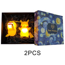 Load image into Gallery viewer, Creative Pokemon Cute Pikachu Cartoon Soft Light Bedroom Bedside Night Light Ornaments Luminous Toys Children's Birthday Gifts