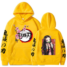 Load image into Gallery viewer, Hot Demon Slayer Kimetsu No Yaiba Hoodie Hip Hop Anime Pullovers Tops Loose Long Sleeves Autumn Man Cloth
