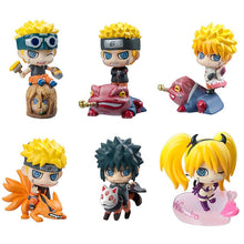 Load image into Gallery viewer, 6Pcs Q Version Naruto Anime Figurine Uchiha Sasuke Itachi Gaara Akatsuki Action Figure PVC Model Toys For Children
