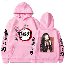 Load image into Gallery viewer, Hot Demon Slayer Kimetsu No Yaiba Hoodie Hip Hop Anime Pullovers Tops Loose Long Sleeves Autumn Man Cloth
