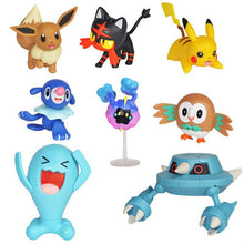 Load image into Gallery viewer, 8pcs/set Pikachu Pokemon Pocket Monster detective Pikachu Doll PVC Action Figure игрушки Battle collector Decoration Kids gifts
