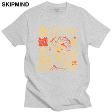 Load image into Gallery viewer, Vintage Demon Slayer T shirt Men Short Sleeve Kimetsu no Yaiba Nezuko T-shirt Tanjiro Kamado Casual Cotton Manga Anime Tee Gift
