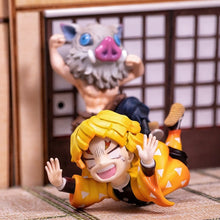 Load image into Gallery viewer, Anime GK Figure Demon Slayer Kimetsu No Yaiba Kamado Nezuko Agatsuma Zenitsu Cute Toys for Kids Collectible Model PVC Doll
