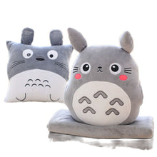 Load image into Gallery viewer, Cute My Neighbor Pillow Blanket 3in1 dual-use hand warm high quality coral velvet blanket special gift fot kids friends
