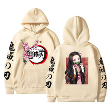 Load image into Gallery viewer, Hot Demon Slayer Kimetsu No Yaiba Hoodie Hip Hop Anime Pullovers Tops Loose Long Sleeves Autumn Man Cloth

