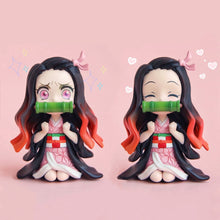 Load image into Gallery viewer, Anime GK Figure Demon Slayer Kimetsu No Yaiba Kamado Nezuko Agatsuma Zenitsu Cute Toys for Kids Collectible Model PVC Doll
