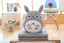 Load image into Gallery viewer, Cute My Neighbor Pillow Blanket 3in1 dual-use hand warm high quality coral velvet blanket special gift fot kids friends
