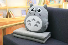 Load image into Gallery viewer, Cute My Neighbor Pillow Blanket 3in1 dual-use hand warm high quality coral velvet blanket special gift fot kids friends
