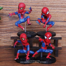 Load image into Gallery viewer, Disney Marvel Avengers Spider Man 4pcs/Set 6-8cm Action Figure Posture Anime Decoration Collection Figurine Toy Model Children
