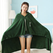 Load image into Gallery viewer, 2021Attack on Titan Blanket Cloak Shingeki No Kyojin Survey Corps Cloak Cape Flannel Cosplay Hoodie Droping shipping Gift
