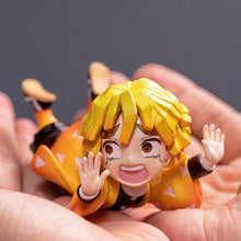 Load image into Gallery viewer, Anime GK Figure Demon Slayer Kimetsu No Yaiba Kamado Nezuko Agatsuma Zenitsu Cute Toys for Kids Collectible Model PVC Doll
