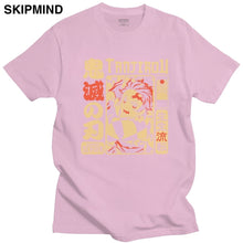 Load image into Gallery viewer, Vintage Demon Slayer T shirt Men Short Sleeve Kimetsu no Yaiba Nezuko T-shirt Tanjiro Kamado Casual Cotton Manga Anime Tee Gift
