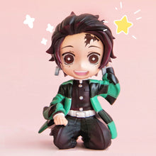 Load image into Gallery viewer, Anime GK Figure Demon Slayer Kimetsu No Yaiba Kamado Nezuko Agatsuma Zenitsu Cute Toys for Kids Collectible Model PVC Doll
