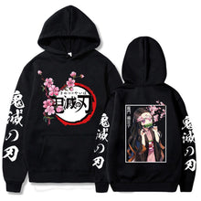 Load image into Gallery viewer, Hot Demon Slayer Kimetsu No Yaiba Hoodie Hip Hop Anime Pullovers Tops Loose Long Sleeves Autumn Man Cloth
