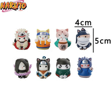 Load image into Gallery viewer, 6Pcs Q Version Naruto Anime Figurine Uchiha Sasuke Itachi Gaara Akatsuki Action Figure PVC Model Toys For Children
