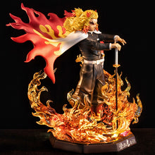 Load image into Gallery viewer, 25cm Demon Slayer Rengoku Kyoujurou PVC Action Figures Toys GK Anime Kimetsu No Yaiba PVC Figurine Toy

