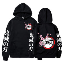 Load image into Gallery viewer, Hot Demon Slayer Kimetsu No Yaiba Hoodie Hip Hop Anime Pullovers Tops Loose Long Sleeves Autumn Man Cloth

