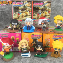 Load image into Gallery viewer, 6Pcs Q Version Naruto Anime Figurine Uchiha Sasuke Itachi Gaara Akatsuki Action Figure PVC Model Toys For Children

